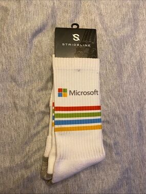 STRIDELINE Microsoft Socks NEW